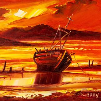 Ettrick Wreck at Sunset by Raymond Murray (A013)
