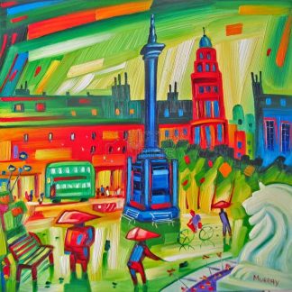 George Square in Green by Raymond Murray (A015)