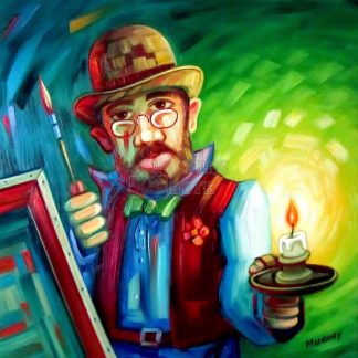 Painting by Candlelight by Raymond Murray (A37)