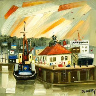 Rothesay Harbour in Sepia by Raymond Murray (A47)