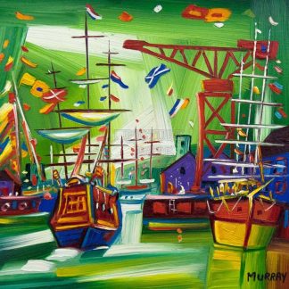 Tall Ships at Greenock by Raymond Murray (A55)