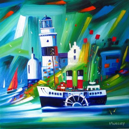 Waverley at Cloch Lighthouse by Raymond Murray (A64)