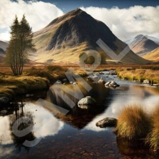 Glencoe (1) A Giclee Print of a picture of the stunningly beautiful Glencoe.