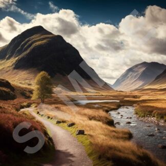 Glencoe (2) A Giclee Print of a picture of the stunningly beautiful Glencoe.