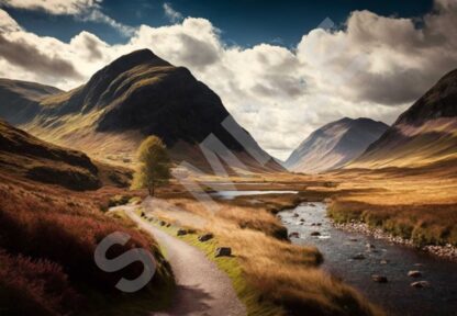 Glencoe (2) A Giclee Print of a picture of the stunningly beautiful Glencoe.