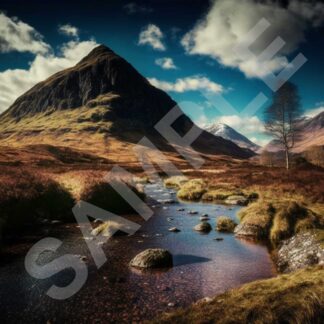 Glencoe (3) A Giclee Print of a picture of the stunningly beautiful Glencoe.