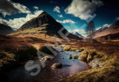 Glencoe (3) A Giclee Print of a picture of the stunningly beautiful Glencoe.